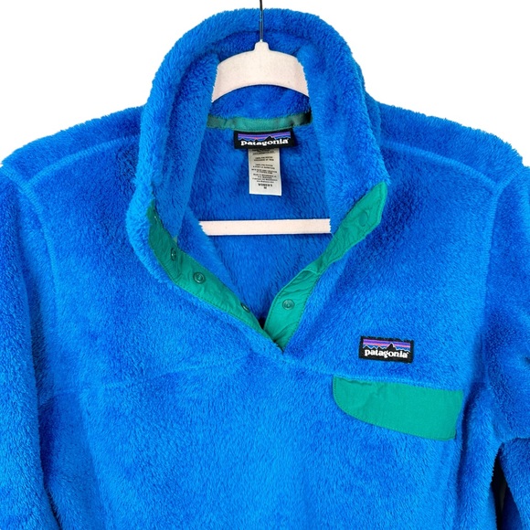 Patagonia Re-Tool Snap-T Pullover Jacket Fleece Larimar Blue Green Medium - Picture 7 of 13